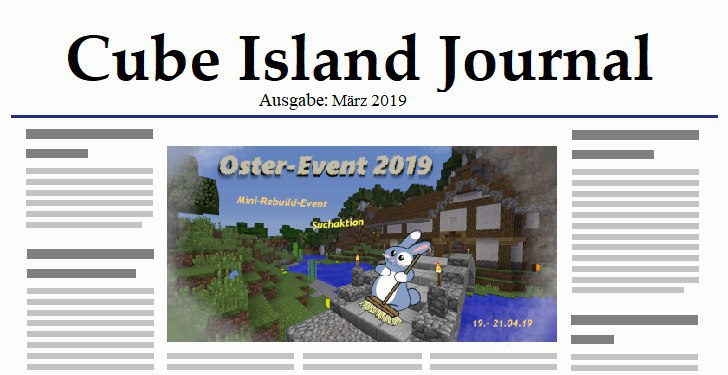 Cube Island Journal März 2019